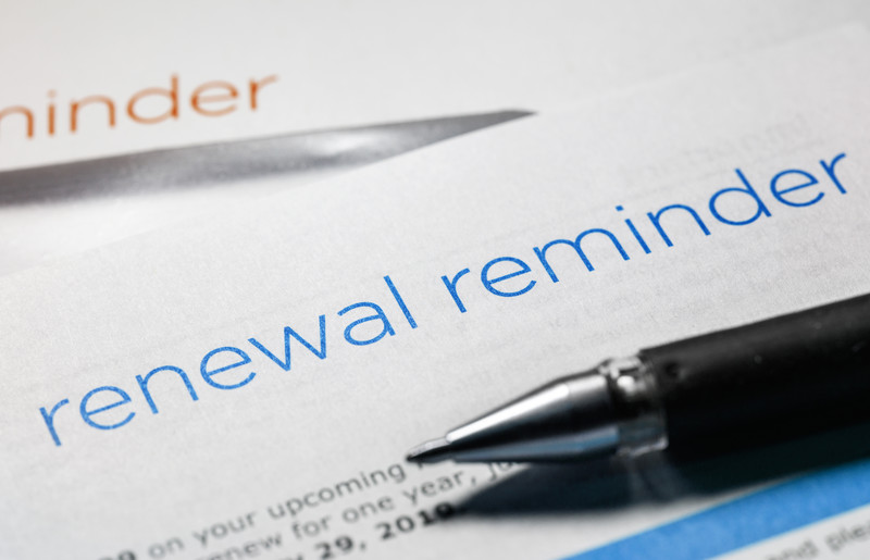 Renewal Reminder announcement